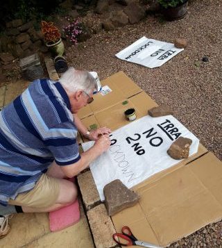 Banner painting